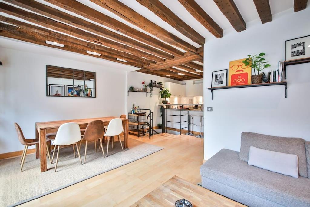Typical Parisian Duplex#4Pers#Le Marais Daire Dış mekan fotoğraf