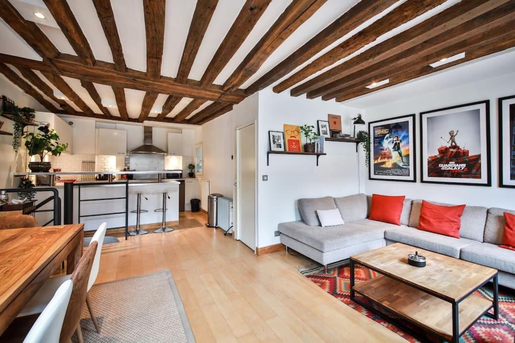 Typical Parisian Duplex#4Pers#Le Marais Daire Dış mekan fotoğraf