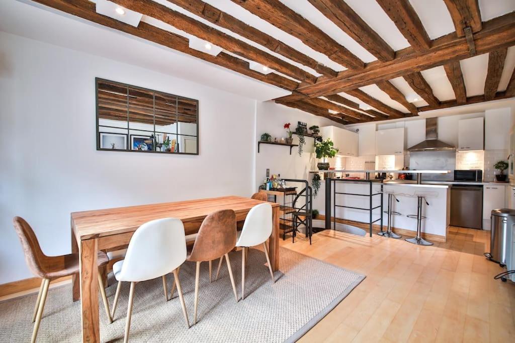 Typical Parisian Duplex#4Pers#Le Marais Daire Dış mekan fotoğraf